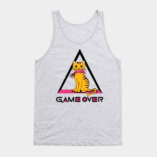 Cat - Game Over Squid Tank Top